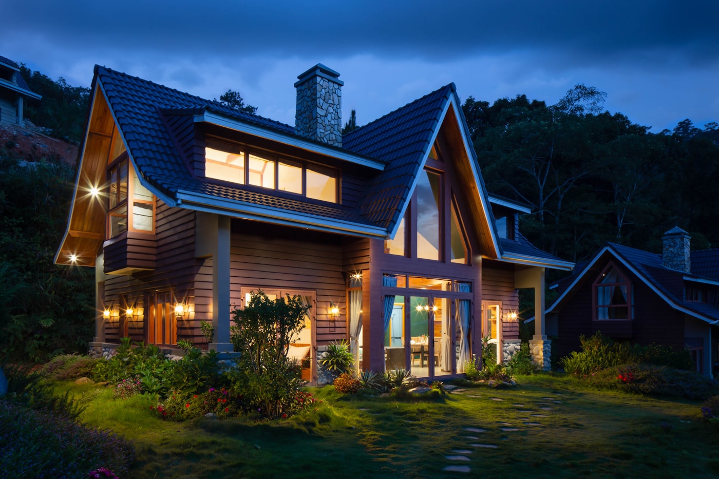 Painted Pacific Northwest home